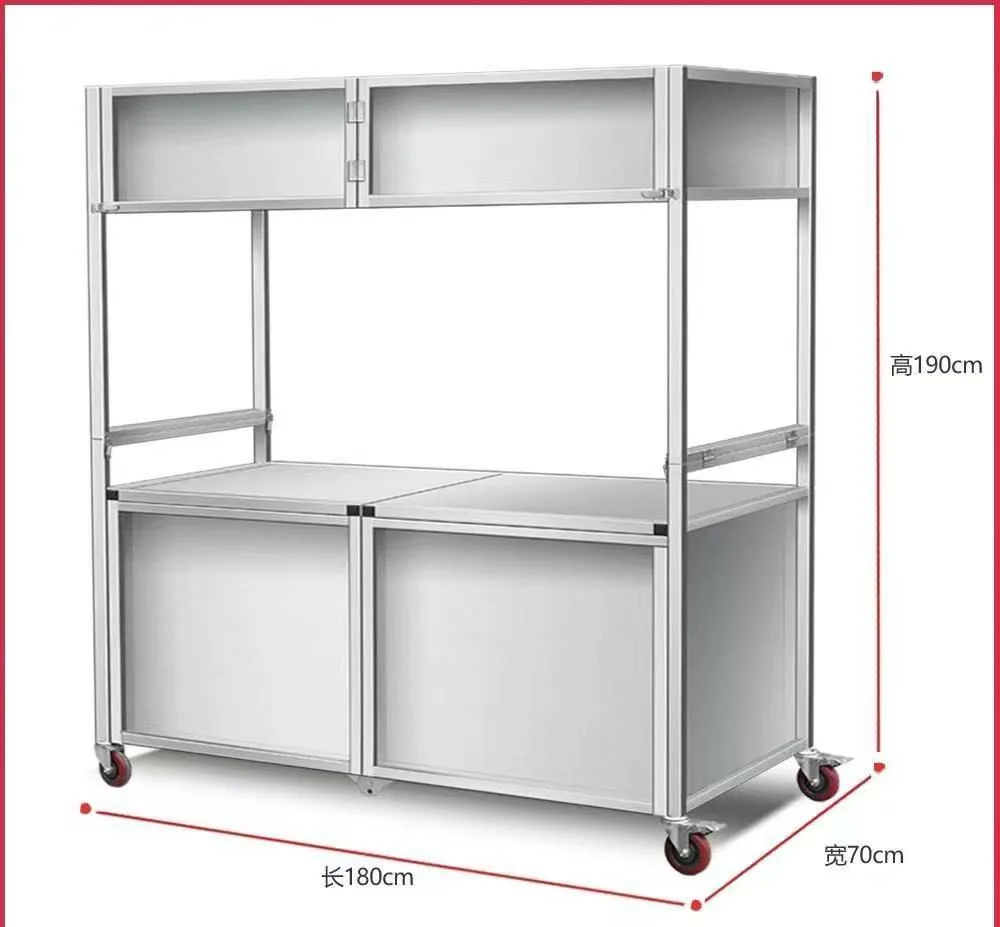 דוכן נירוסטה מתקפל_1600 שח כולל מעמ